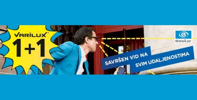 Essilor Varilux progresivne naočalne leće 1+1 GRATIS