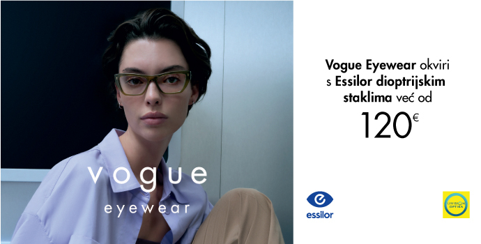Vogue Eyewear dioptrijski okviri s Essilor staklima već od 120€!