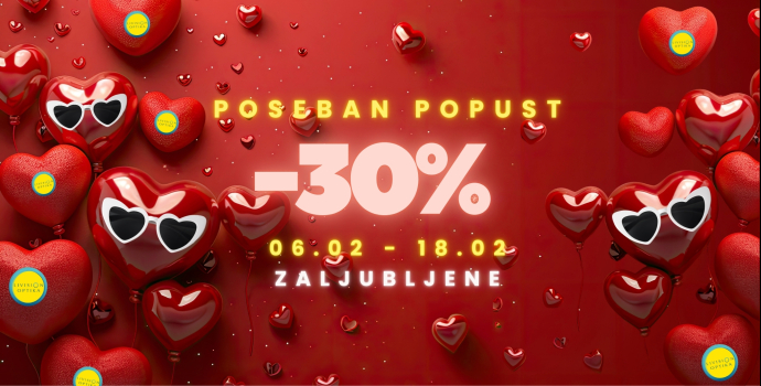 Zaljubite se u jasan pogled – Valentinovo uz Livision donosi do -30% na odabrane proizvode! ❤️
