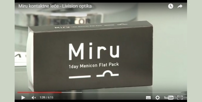 Nove japanske Miru kontaktne leće