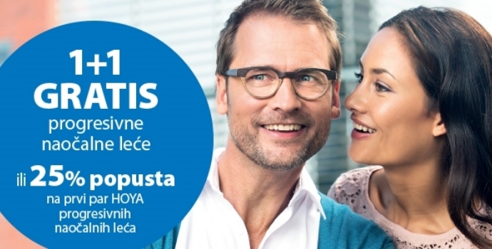 HOYA progresivne naočalne leće 1+1 