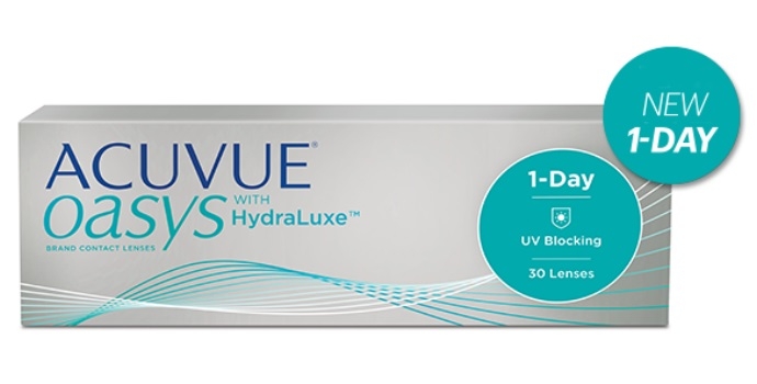 Novo na tržištu - Johnson&Johnson Acuvue OASYS 1 Day with HydraLuxe
