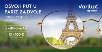 Kupite Varilux progresivne leće i osvojite putovanje u Pariz za dvoje!