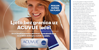 🌊 Ljetna ACUVUE® promocija: Na poklon ručnik za plažu te 4+1 kartica!